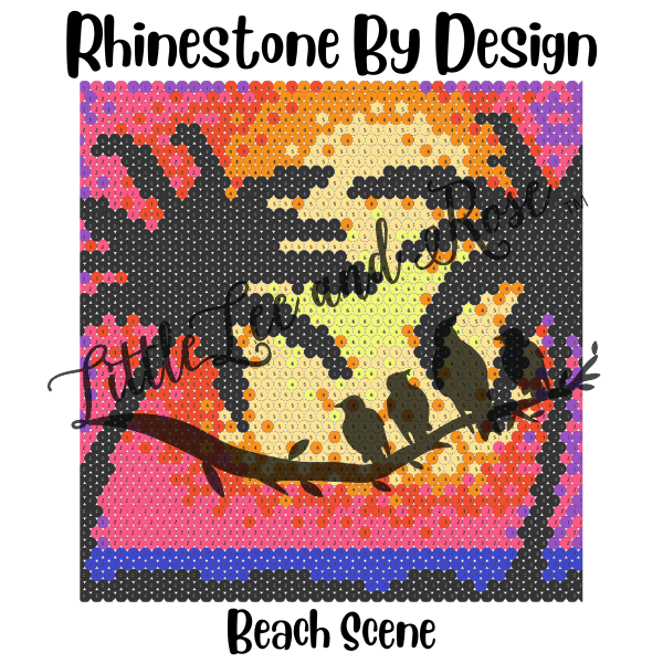 
            
                Load image into Gallery viewer, Sublimation Print of Rhinestone by Design - Beach Scene
            
        