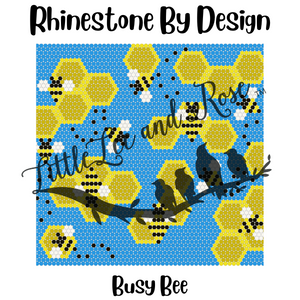 Sublimated 20oz Tumbler of Rhinestone by Design - Busy Bee RBD