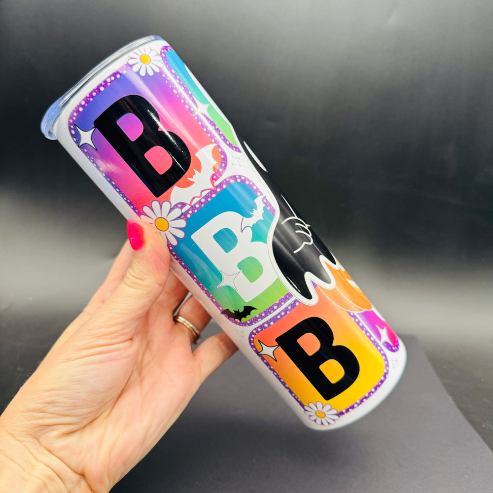 Pre-Sublimated 20oz Tumbler - Boo Blocks