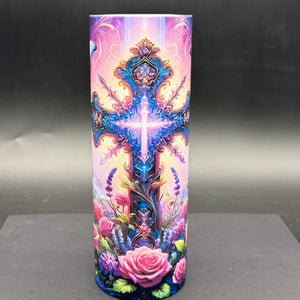 Purple Prayer - Glass Rhinestone Tumbler Bundle