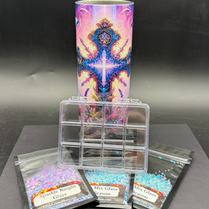 Purple Prayer - Glass Rhinestone Tumbler Bundle