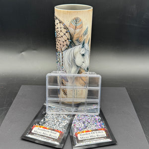 Boho Horse - Resin Rhinestone Tumbler Bundle