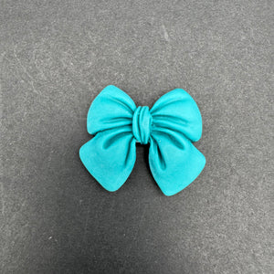 Flat Backed Acrylic Bow - Blue