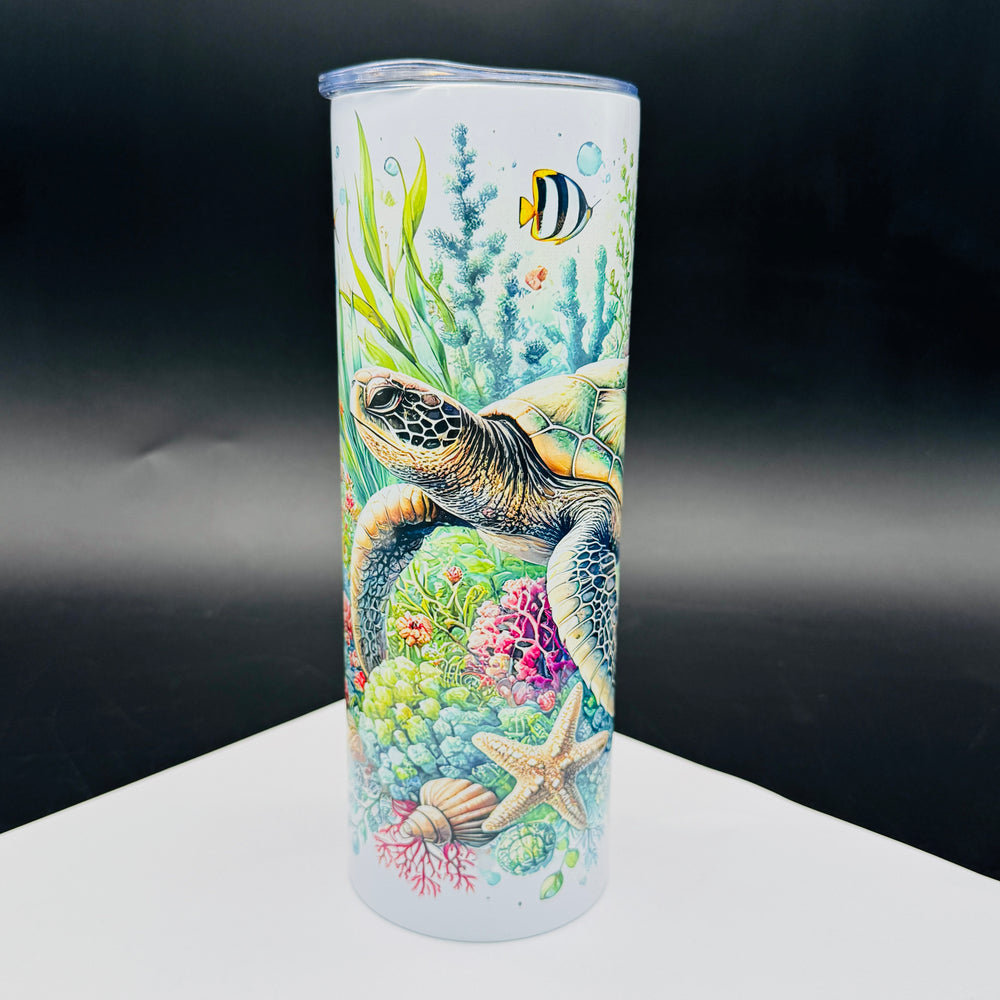 
            
                Load image into Gallery viewer, Sublimation Print of 20oz Wrap - Swimming Sea Turtle
            
        
