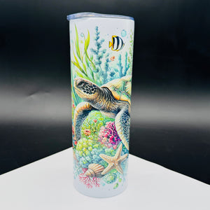 
            
                Load image into Gallery viewer, Sublimation Print of 20oz Wrap - Swimming Sea Turtle
            
        