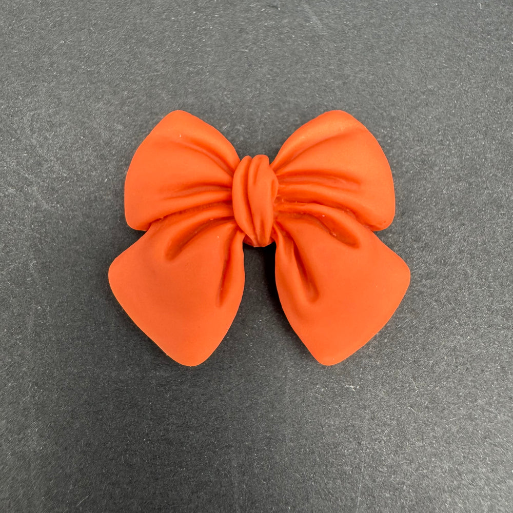 
            
                Load image into Gallery viewer, Flat Backed Acrylic Bow - Orange
            
        