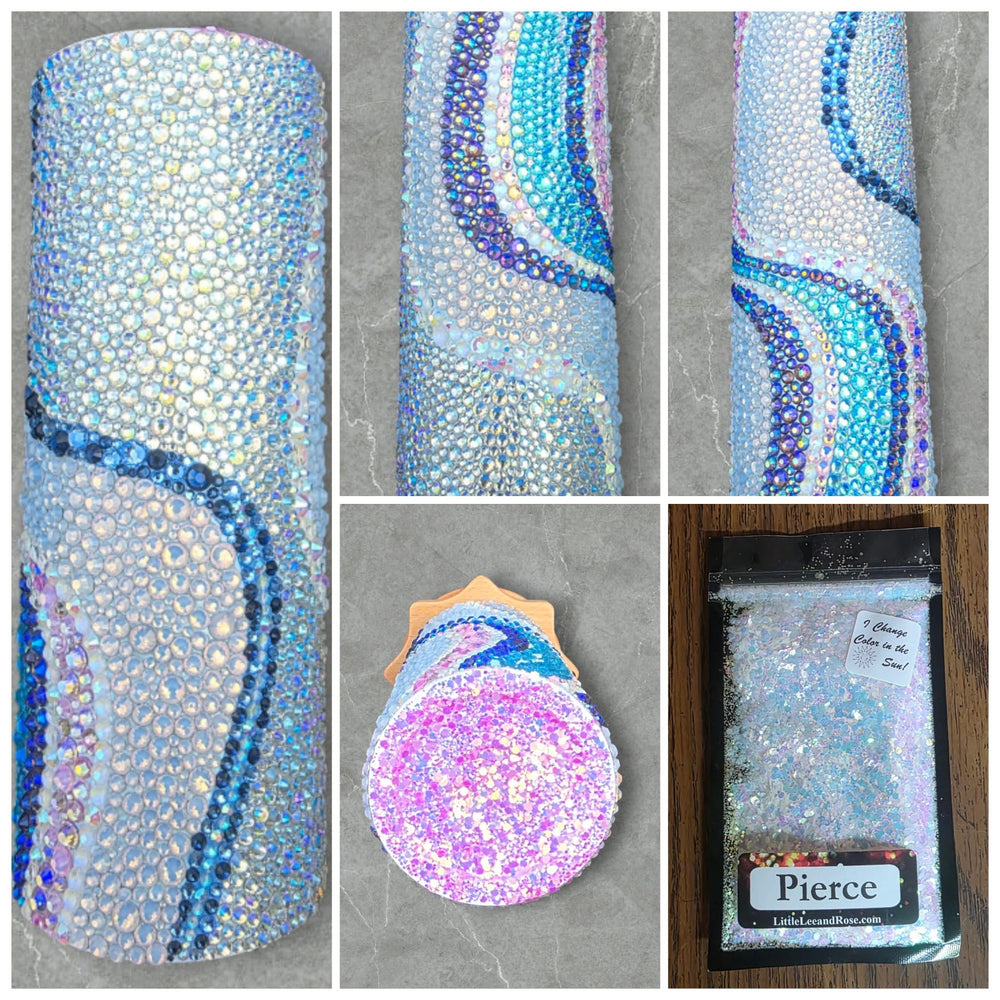 Sublimation Sheet/Print for a 20oz Tumbler of RBD Scatter Method - Blue Swirl )