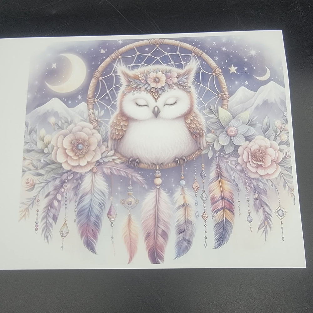 
            
                Load image into Gallery viewer, Sublimation Print of 20oz Wrap - Dreamy Hootie Hoo
            
        