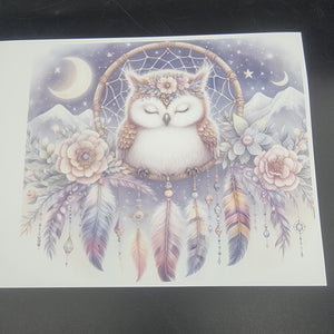 
            
                Load image into Gallery viewer, Sublimation Print of 20oz Wrap - Dreamy Hootie Hoo
            
        