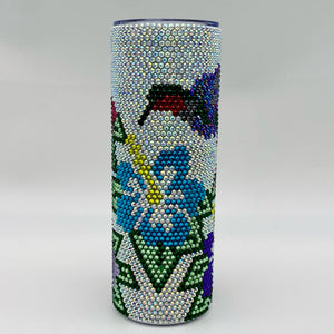 Pre-Sublimated 20oz Tumbler of Rhinestone by Design - Hummingbird RBD