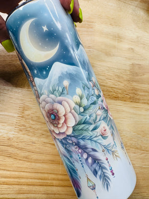 Pre-Sublimated 20oz Tumbler - Dreamy Hootie Hoo