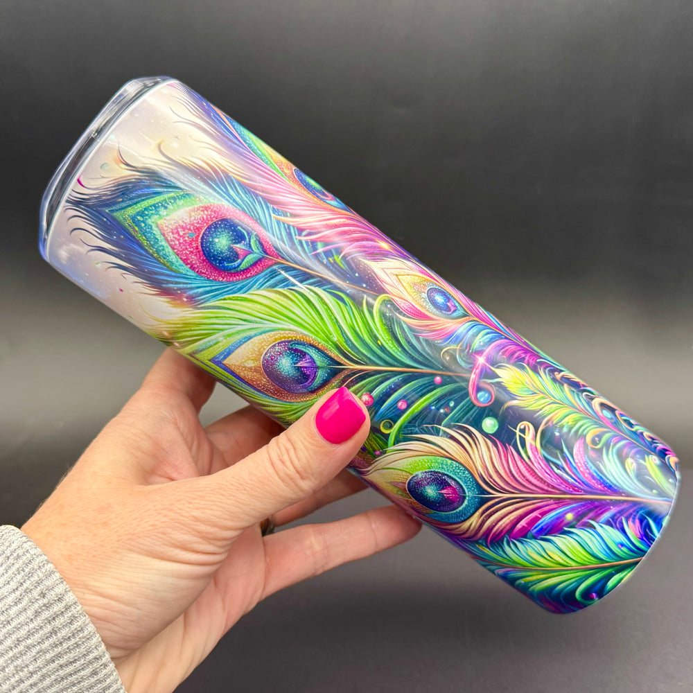 
            
                Load image into Gallery viewer, Pre-Sublimated 20oz Tumbler - Glam Feather
            
        