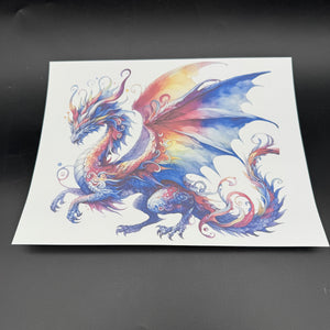 Sublimation Print of 20oz Wrap - Rainbow Dragon