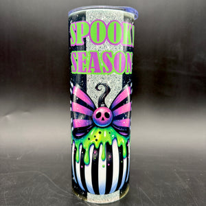 Pre-Sublimated 20oz Tumbler - Spooky Season Stripes