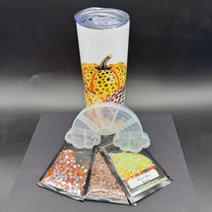 
            
                Load image into Gallery viewer, Hey There Pumpkin - Resin Rhinestone Tumbler Bundle
            
        