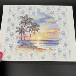 
            
                Load image into Gallery viewer, Sublimation Print of 20oz Wrap - Jellyfish Island
            
        