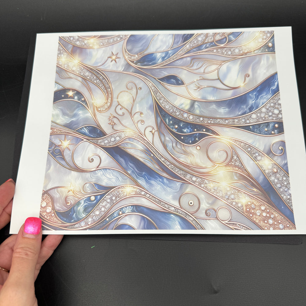 
            
                Load image into Gallery viewer, Sublimation Print of 20oz Wrap - Golden Waves
            
        