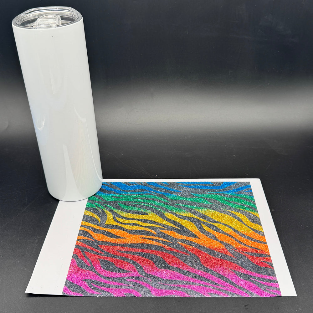 
            
                Load image into Gallery viewer, Glitter by Design (GBD) and Tumbler Bundle - Animal Stripes
            
        