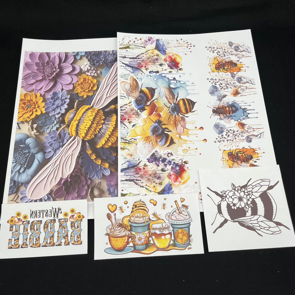 SUBLIMATION DECAL PACK - The Honey Bee Collection - Pack 3