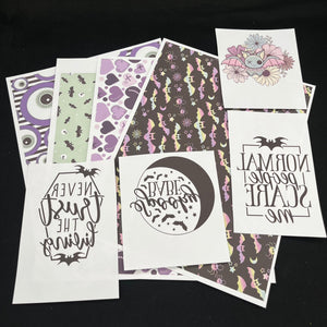 SUBLIMATION DECAL PACK - The Cute But Creepy Collection - Pack 1