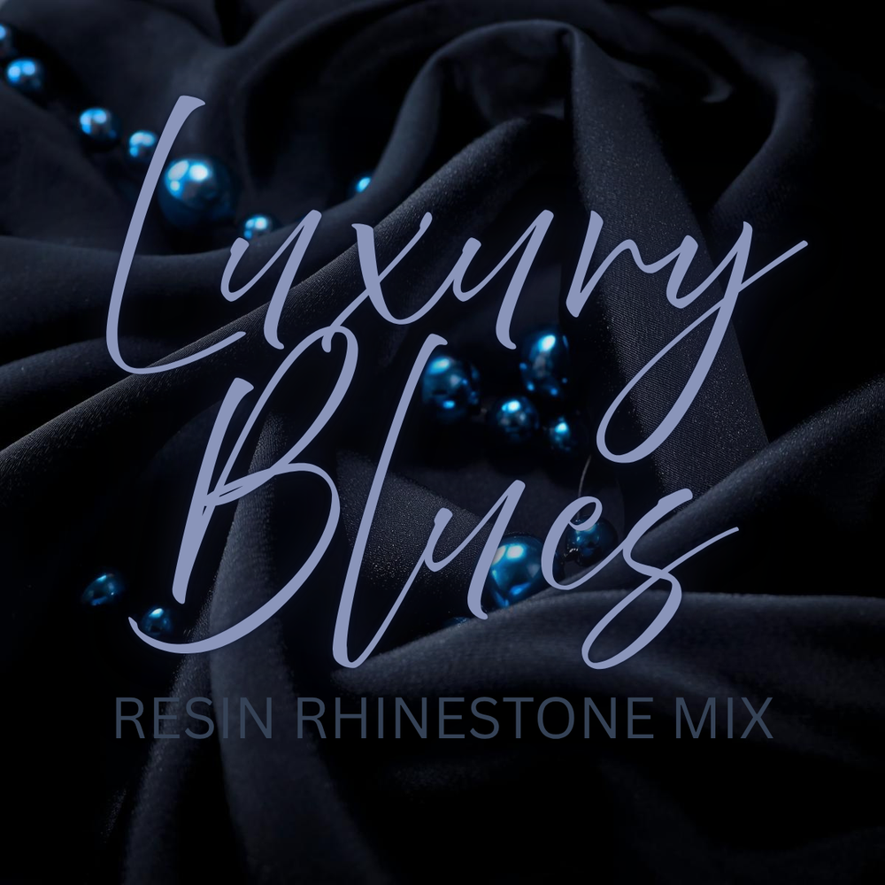 
            
                Load image into Gallery viewer, Multicolored Rhinestone Mix - Luxury Blues - RESIN
            
        