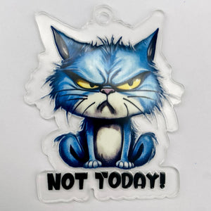 Keychain & Decal Set - Grumpy Cat