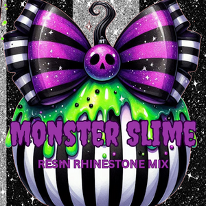 Multicolored Rhinestone Mix - Monster Slime - RESIN
