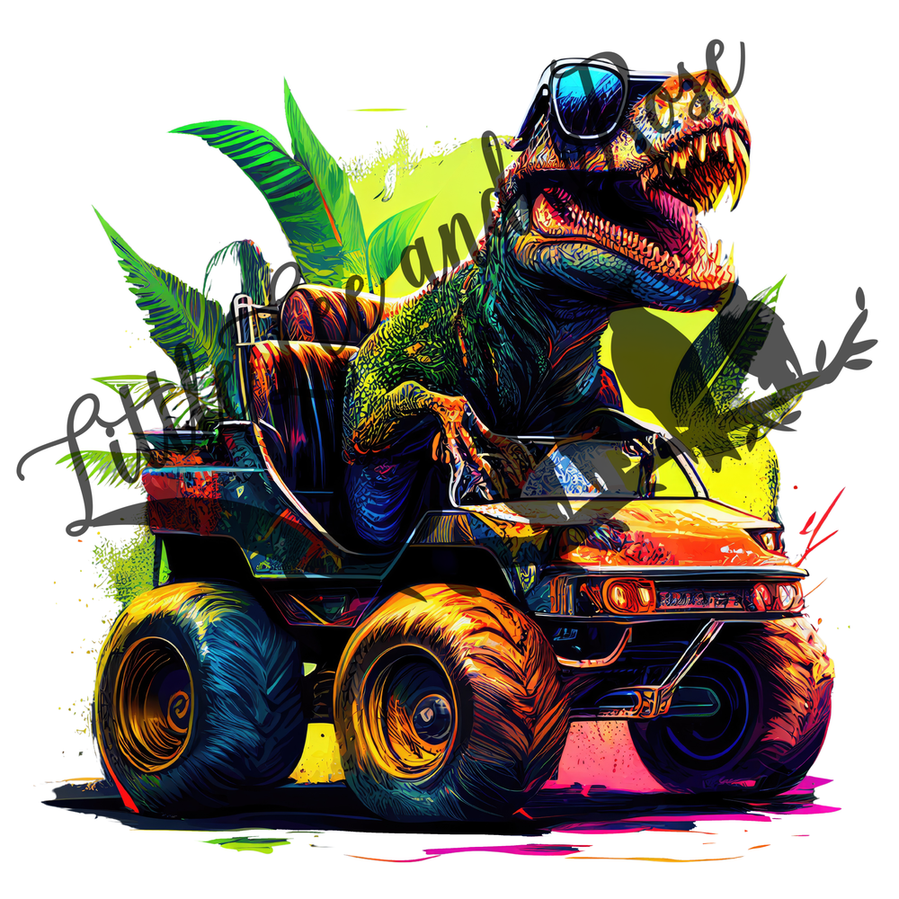 
            
                Load image into Gallery viewer, Off Roadin&amp;#39; Dino Instant Transfer
            
        