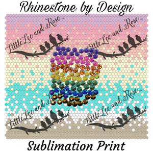 Sublimation Print of Rhinestone by Design - Ombre