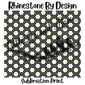 Sublimation Print of Rhinestone by Design - Dainty Daisies