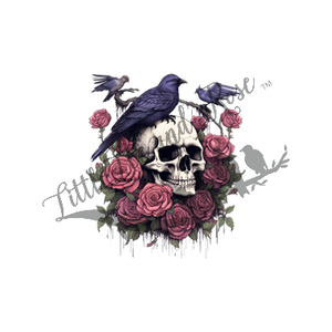 
            
                Load image into Gallery viewer, Skull &amp;amp; Bouquet Clear Waterslide
            
        