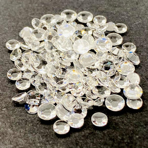 Single Color Rhinestone Mix - Clear - RESIN