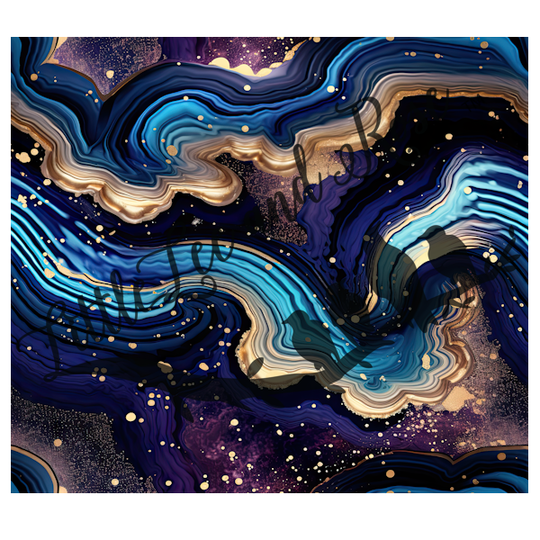 
            
                Load image into Gallery viewer, Agate of Blue &amp;amp; Gold Full Sheet 8.5x11 UV-DTF
            
        