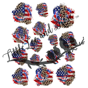 American Cheetah Patch Instant Transfer Sheet