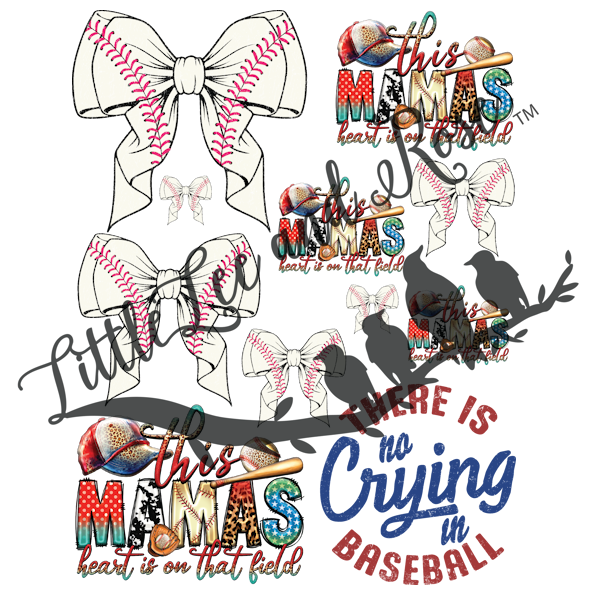 
            
                Load image into Gallery viewer, Baseball Mama Total Tumbler Instant Transfer Sheet
            
        