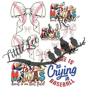 Baseball Mama Total Tumbler Instant Transfer Sheet