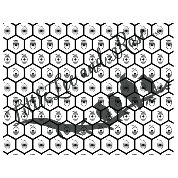 Beehive Honeycomb Full Sheet 8.5x11 - Instant Transfer
