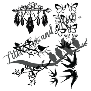 Birds & Branches Instant Transfer Sheet