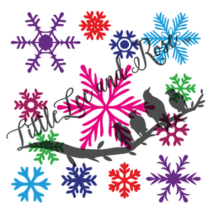 
            
                Load image into Gallery viewer, Bright Snowflakes - Clear Waterslide
            
        