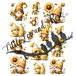 Bumblebee Gnomes Instant Transfer Sheet