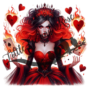 
            
                Load image into Gallery viewer, Burning Hearts Queen UV-DTF
            
        
