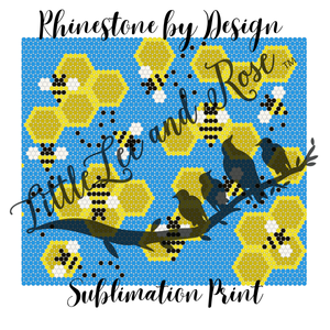 Sublimation Print of Rhinestone by Design - Busy Bee