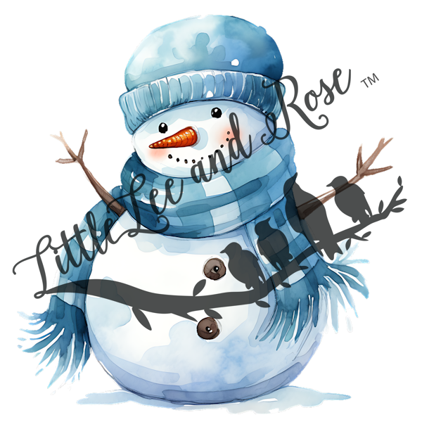 Cheerful Snowman - Sublimation Print