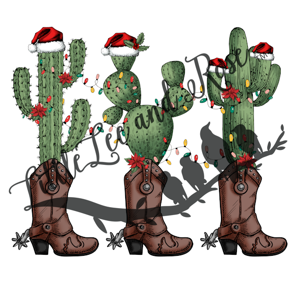 Christmas Cactus Instant Transfer
