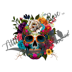 
            
                Load image into Gallery viewer, Colorful Sugar Skull Clear Waterslide
            
        
