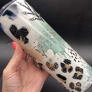 
            
                Load image into Gallery viewer, Sublimated 20oz Tumbler - Leopard Feather
            
        