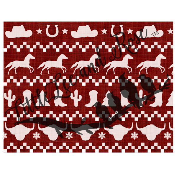 
            
                Load image into Gallery viewer, Dark Red Country Christmas Full Sheet 8.5x11 - Instant Transfer
            
        