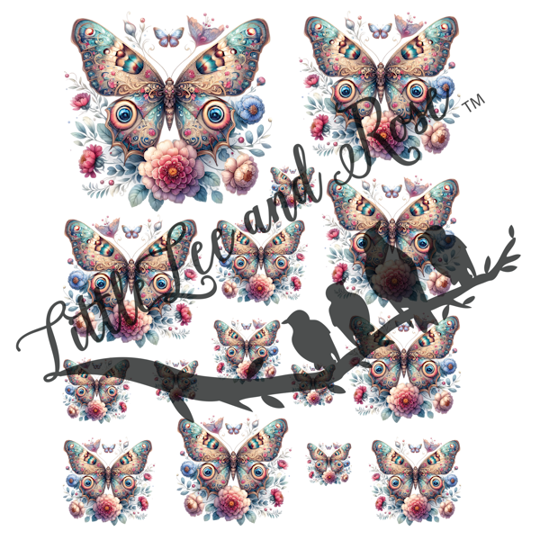 
            
                Load image into Gallery viewer, Decorated Butterfly Instant Transfer Sheet
            
        