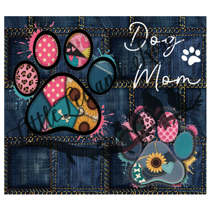 .Denim Dog Mom - Tumbler, Sublimation, or Vinyl