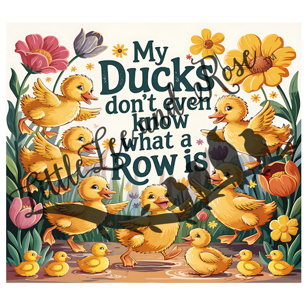 
            
                Load image into Gallery viewer, .Ducks In A Row - Tumbler, Sublimation, or Vinyl
            
        